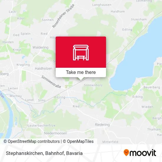 Stephanskirchen, Bahnhof map