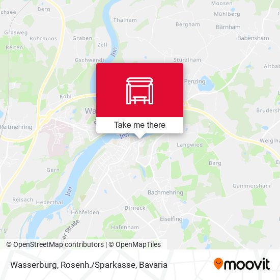 Wasserburg, Rosenh./Sparkasse map