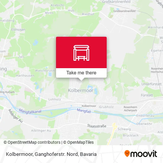 Карта Kolbermoor, Ganghoferstr. Nord