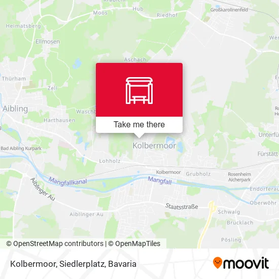 Карта Kolbermoor, Siedlerplatz