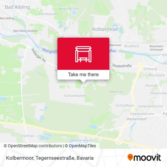 Kolbermoor, Tegernseestraße map