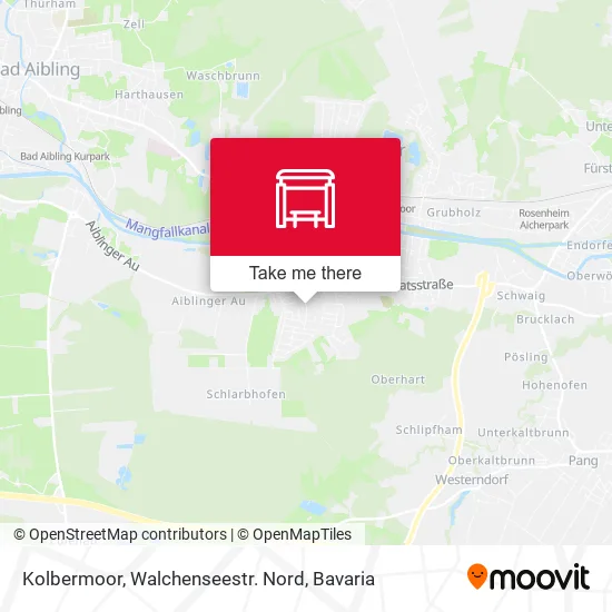 Карта Kolbermoor, Walchenseestr. Nord