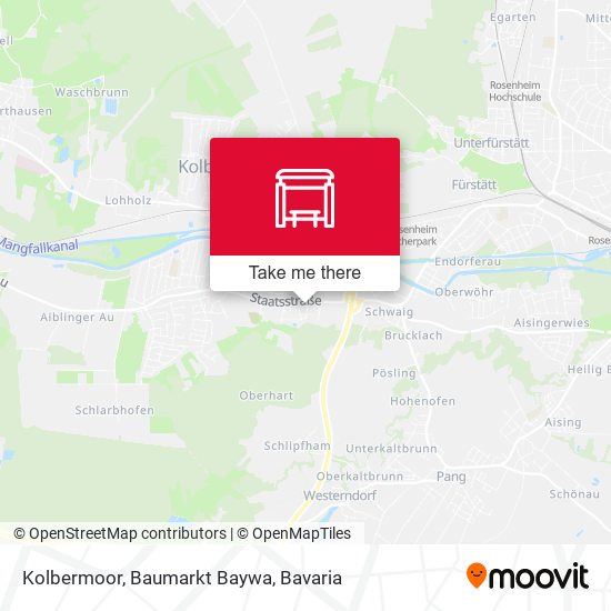 Kolbermoor, Baumarkt Baywa map