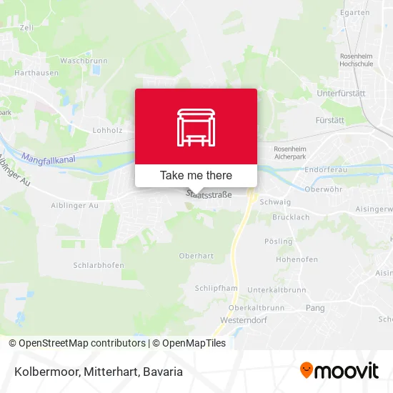 Карта Kolbermoor, Mitterhart