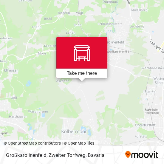 Карта Großkarolinenfeld, Zweiter Torfweg