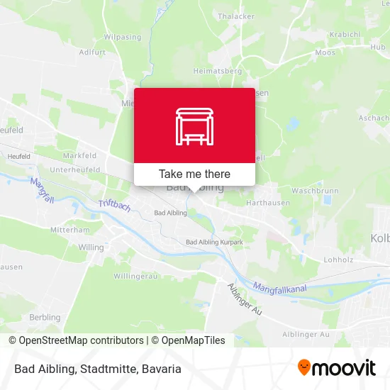 Карта Bad Aibling, Stadtmitte
