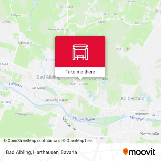 Карта Bad Aibling, Harthausen