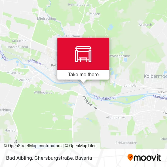Карта Bad Aibling, Ghersburgstraße