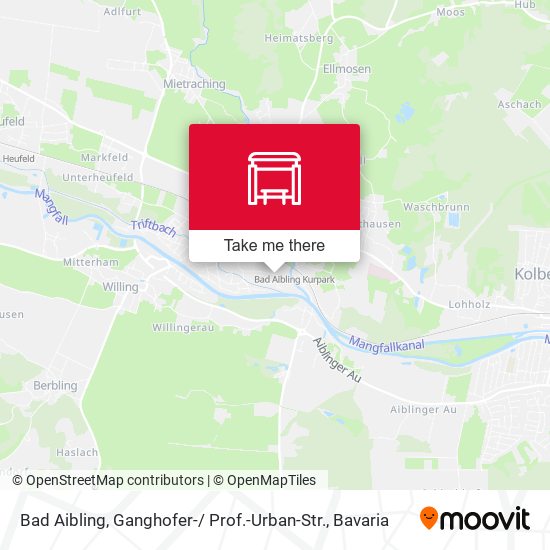 Карта Bad Aibling, Ganghofer-/ Prof.-Urban-Str.
