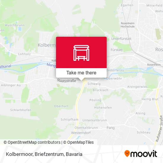 Карта Kolbermoor, Briefzentrum