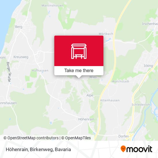 Höhenrain, Birkenweg map