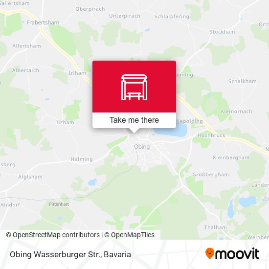 Obing Wasserburger Str. map