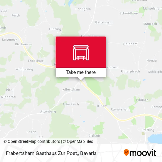 Карта Frabertsham Gasthaus Zur Post,