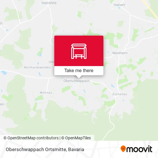 Карта Oberschwappach Ortsmitte