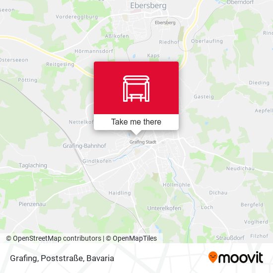 Карта Grafing, Poststraße