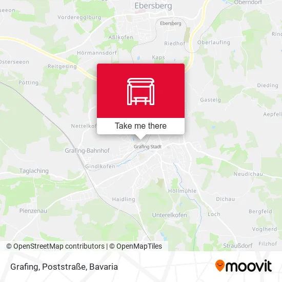 Карта Grafing, Poststraße
