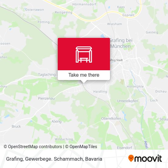 Grafing, Gewerbege. Schammach map