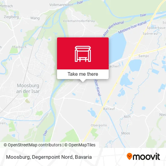 Карта Moosburg, Degernpoint Nord
