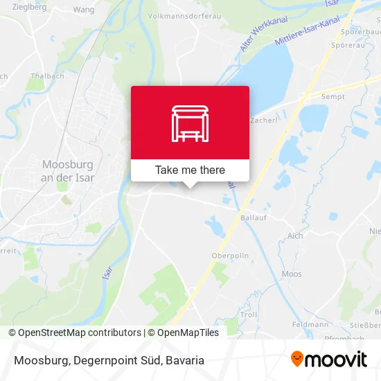 Карта Moosburg, Degernpoint Süd