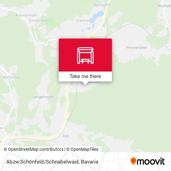 Abzw.Schönfeld/Schnabelwaid map