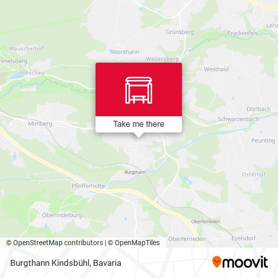Burgthann Kindsbühl map