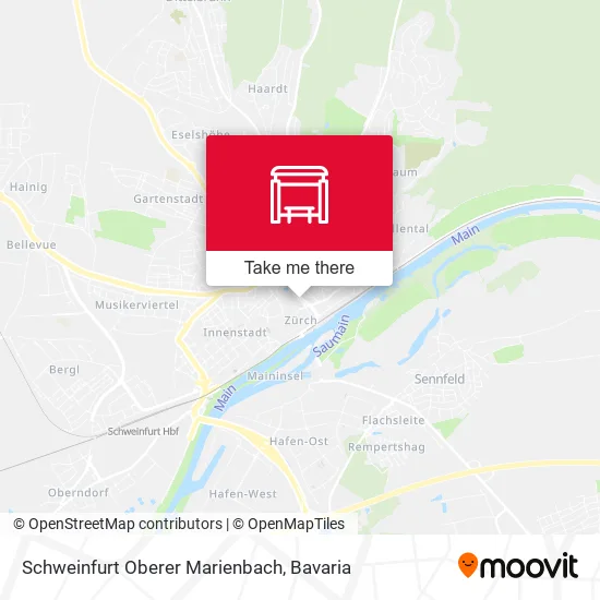Карта Schweinfurt Oberer Marienbach