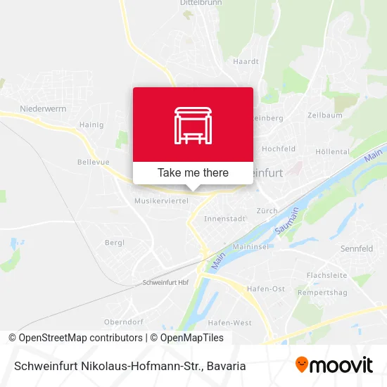 Карта Schweinfurt Nikolaus-Hofmann-Str.