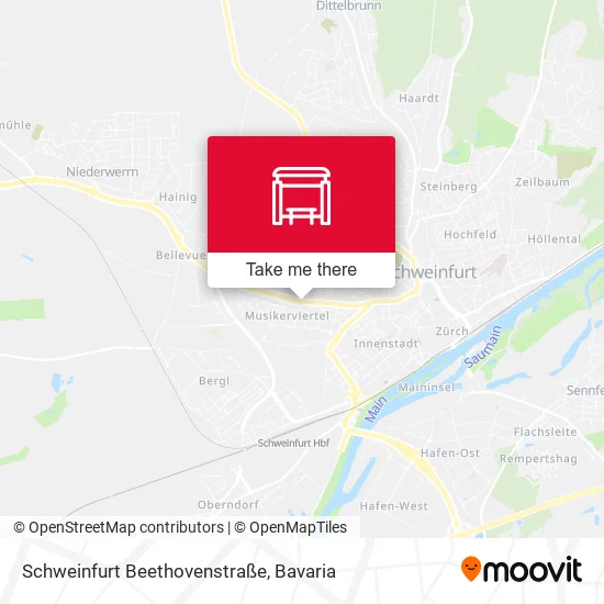 Карта Schweinfurt Beethovenstraße