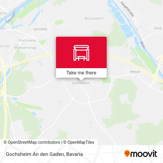 Карта Gochsheim An den Gaden