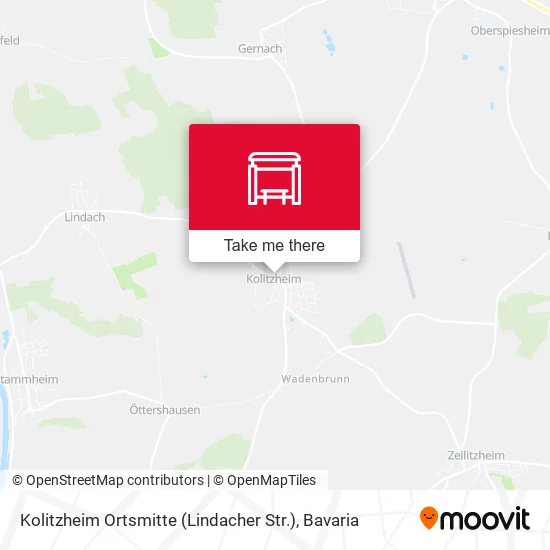 Карта Kolitzheim Ortsmitte (Lindacher Str.)