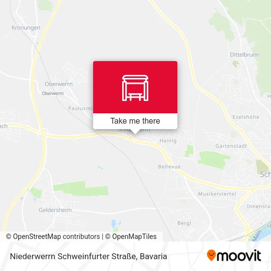 Карта Niederwerrn Schweinfurter Straße