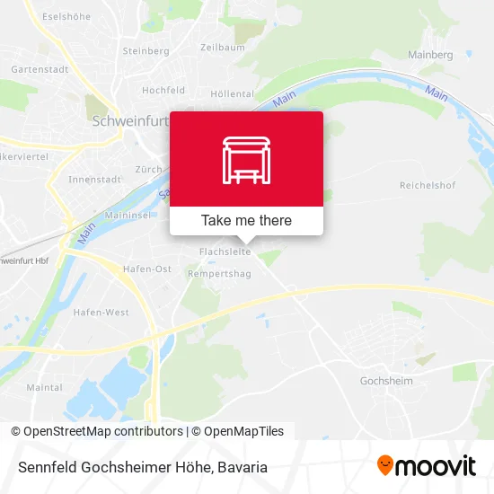 Карта Sennfeld Gochsheimer Höhe