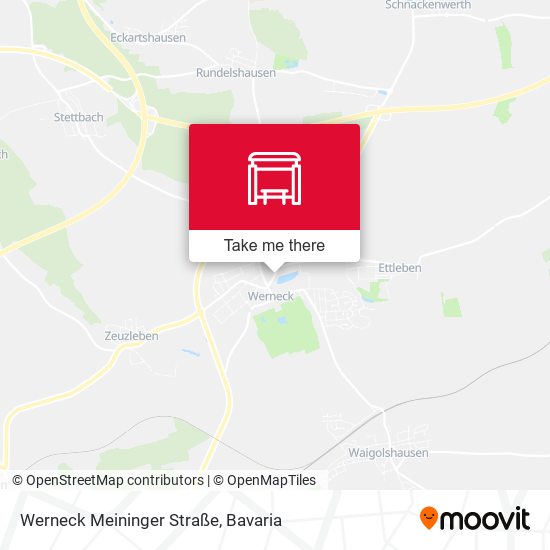 Werneck Meininger Straße map
