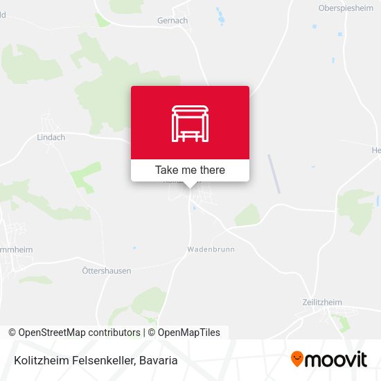 Kolitzheim Felsenkeller map