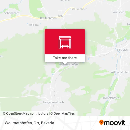 Карта Wollmetshofen, Ort
