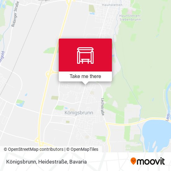 Königsbrunn, Heidestraße map