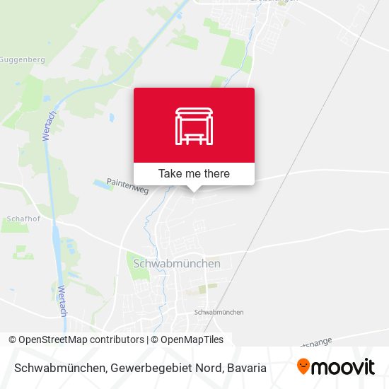 Schwabmünchen, Gewerbegebiet Nord map