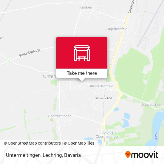 Карта Untermeitingen, Lechring