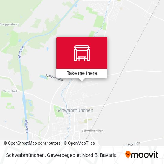 Schwabmünchen, Gewerbegebiet Nord B map