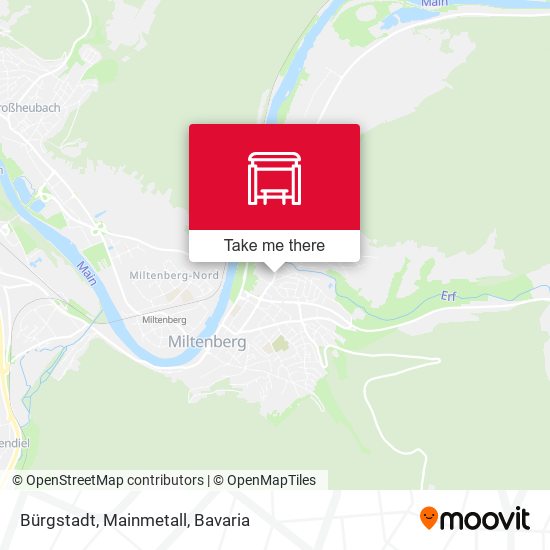 Bürgstadt, Mainmetall map