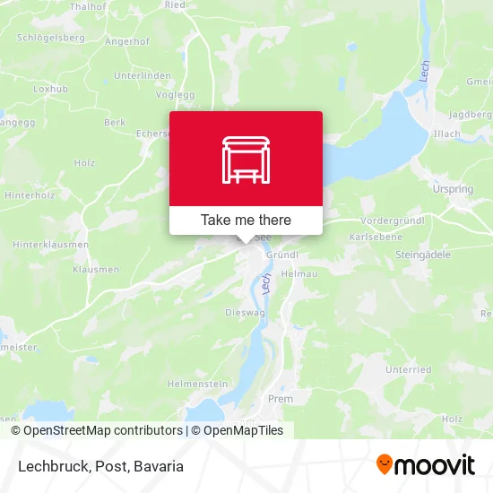 Карта Lechbruck, Post