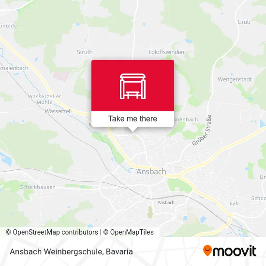 Карта Ansbach Weinbergschule