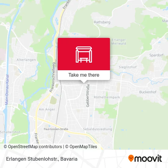 Карта Erlangen Stubenlohstr.