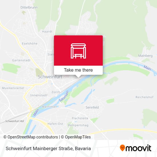 Schweinfurt Mainberger Straße map
