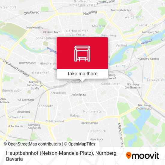 Карта Hauptbahnhof (Nelson-Mandela-Platz), Nürnberg