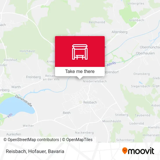 Карта Reisbach, Hofauer