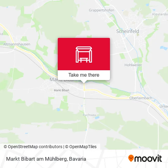 Карта Markt Bibart am Mühlberg