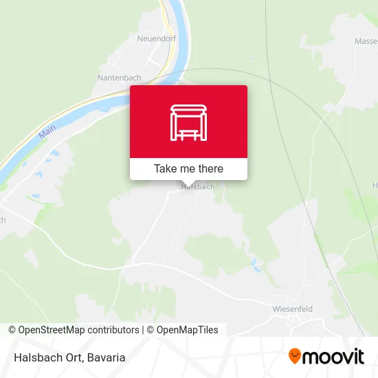 Halsbach Ort map