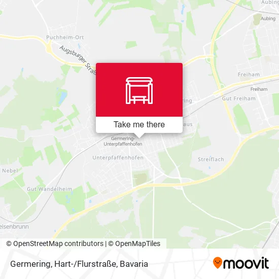 Карта Germering, Hart-/Flurstraße