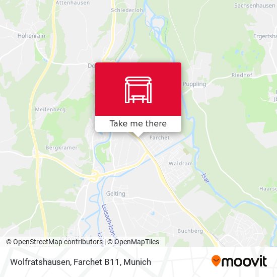 Wolfratshausen, Farchet B11 map